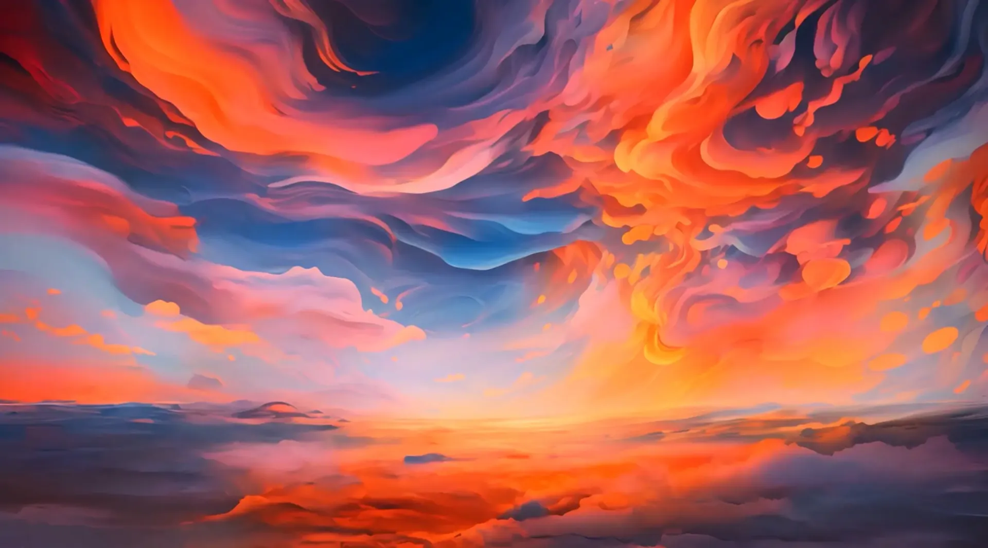 Colorful Cloud Vortex Video Backdrop